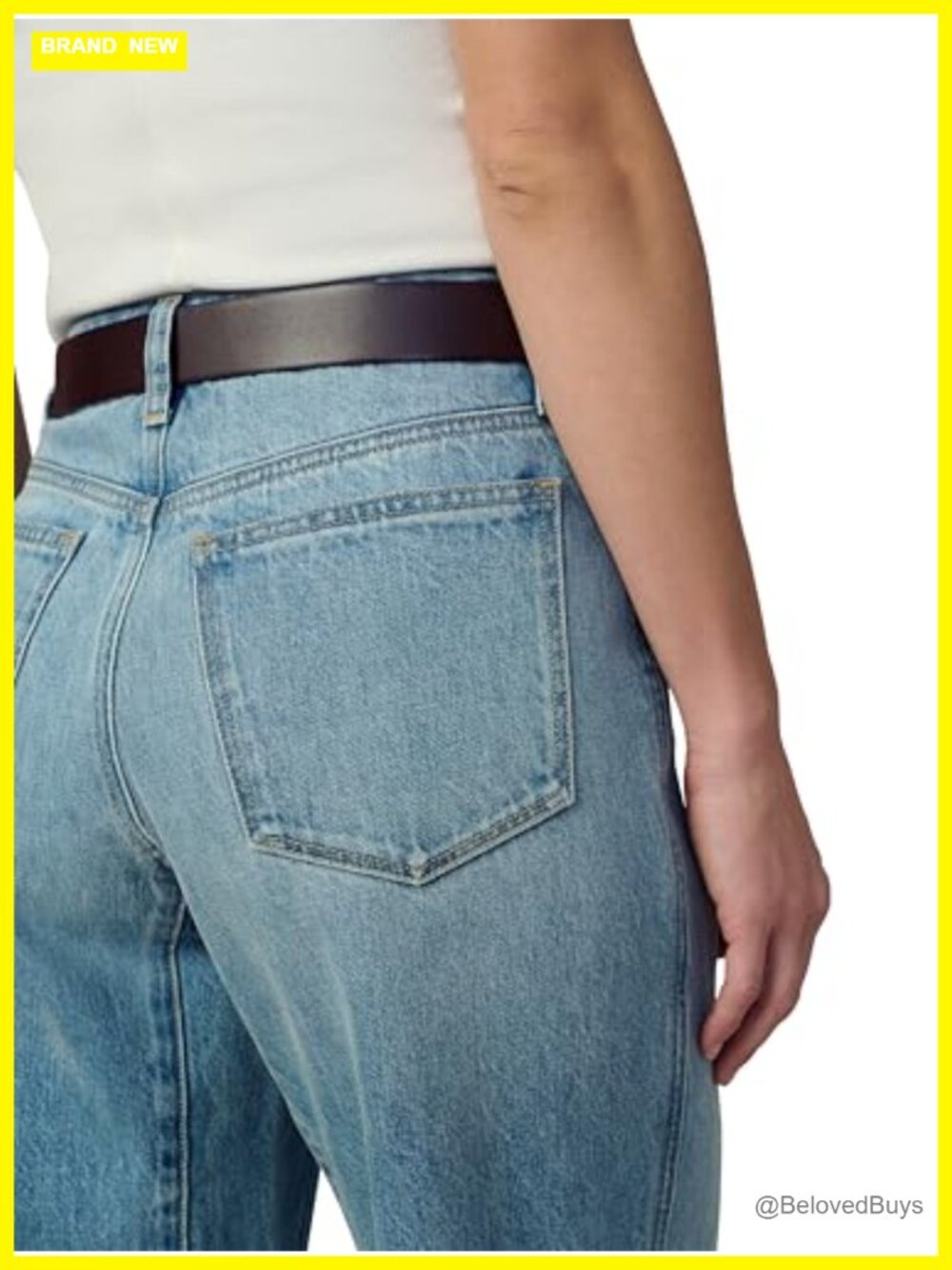 Relaxed Barrel Leg Jeans - High Rise, Ankle Length - Picture 7 of 7